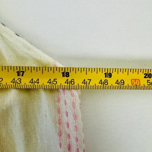 Anthropologie THML Embroidered Tassel Front Button & Tie Back Top Size Small - Picture 11 of 11